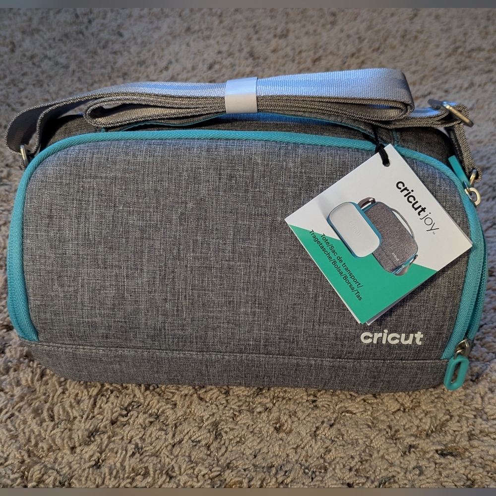 Cricut Joy Gray and Teal Tote Bag